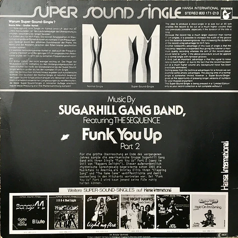 Sugarhill Gang Band Featuring The Sequence - Funk You Up, Part 2