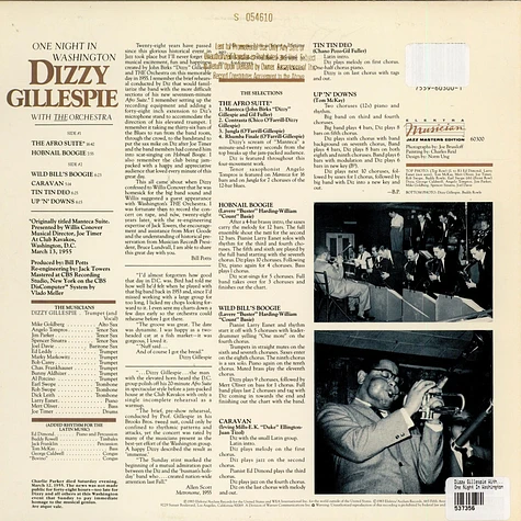Dizzy Gillespie With The Orchestra (4) - One Night In Washington