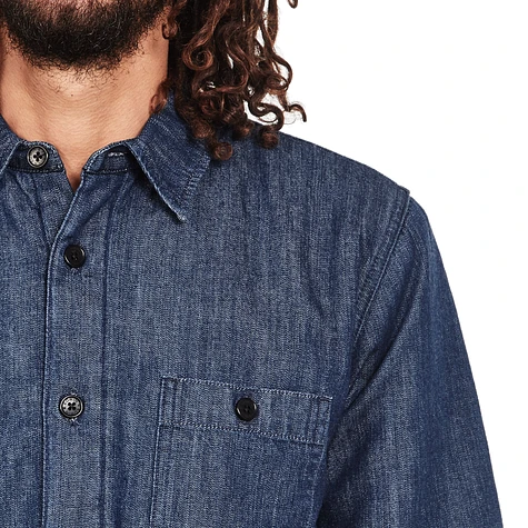 Edwin - Labour 4 Pockets Shirt Carbon Light Denim, 8 oz