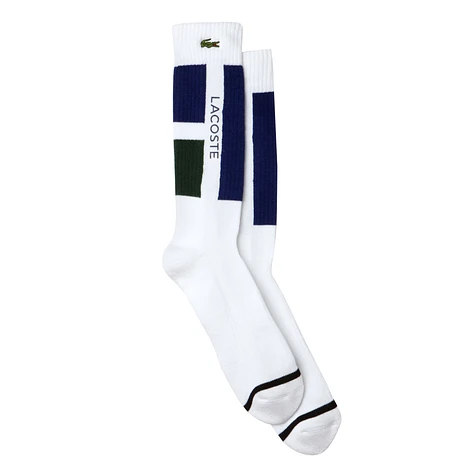 Lacoste - Tri-Color Jersey Socks