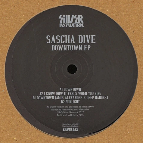 Sascha Dive - Downtown EP