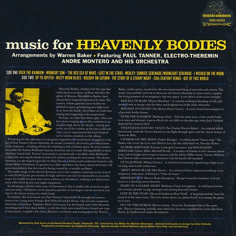Paul Tanner & Andre Montero & His Orchestra - Music For Heavenly Bodies