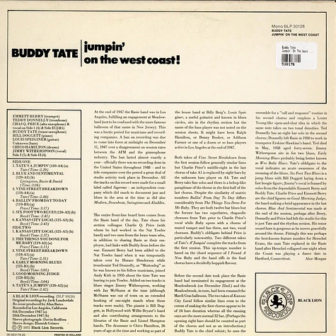 Buddy Tate - Jumpin' On The West Coast!