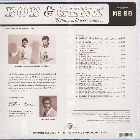 Bob & Gene - If This World Were Mine Remastered Edition