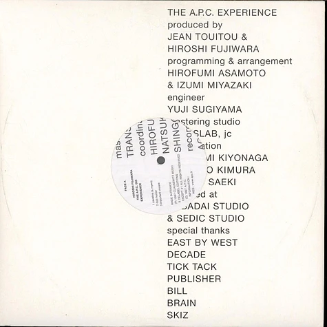 Hiroshi Fujiwara - The A.P.C. Experience