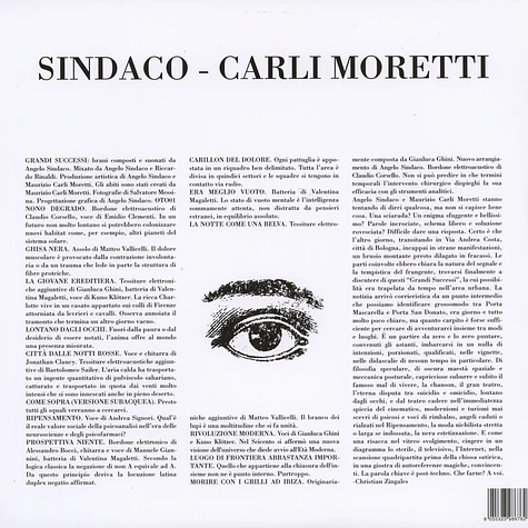 Sindaco & Carli Moretti - Grandi Successi