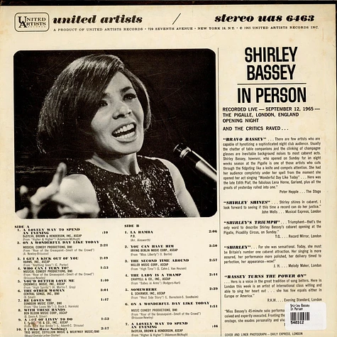 Shirley Bassey - In Person