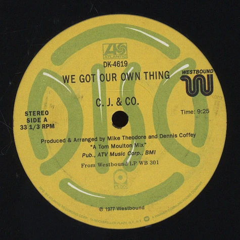 C.J. & Co - We Got Our Own Thing / Devil'S Gun