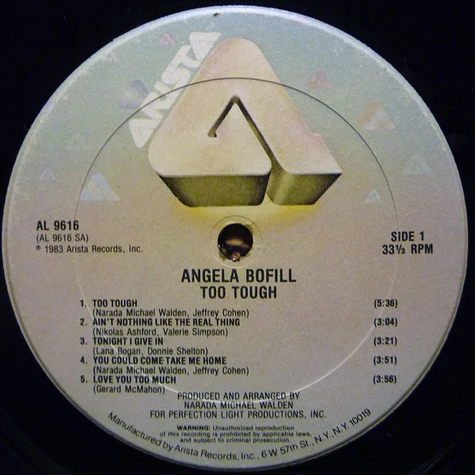 Angela Bofill - Too Tough