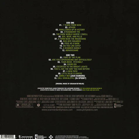 Graham Reynolds - OST A Scanner Darkly Colored Vinyl Edition