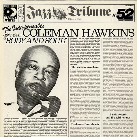 Coleman Hawkins - The Indispensable Coleman Hawkins "Body And Soul" (1927-1956)
