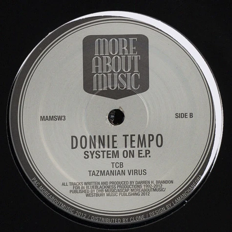 Donnie Tempo - Systems On EP