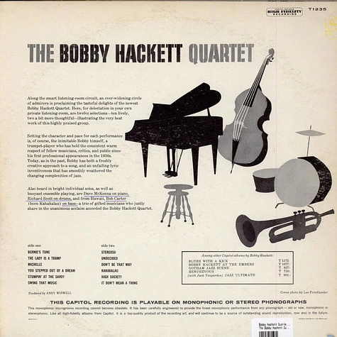 The Bobby Hackett Quartet - The Bobby Hackett Quartet