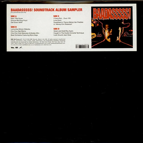 V.A. - Baadasssss! Soundtrack Album Sampler