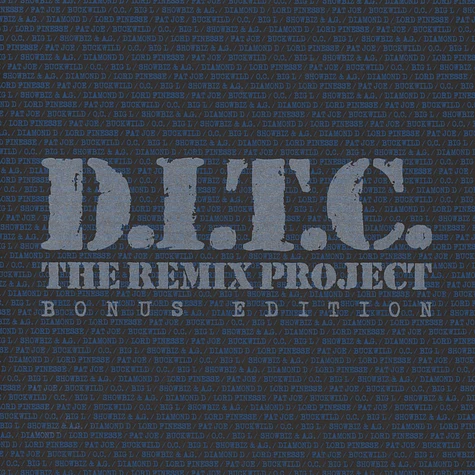 D.I.T.C. - D.I.T.C. The Remix Project: Bonus Edition Aqua Blue & Silver Vinyl Edition Ink Stamped Promo