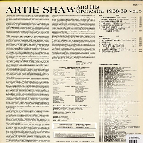 Artie Shaw And His Orchestra - The Uncollected Vol. 5