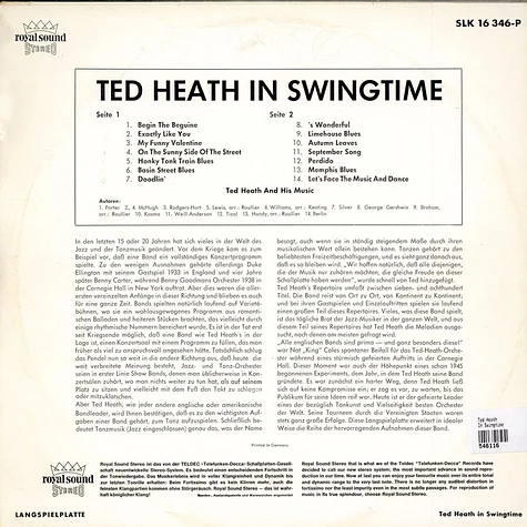 Ted Heath - In Swingtime