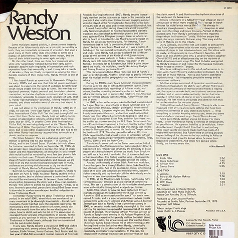 Randy Weston - African Nite