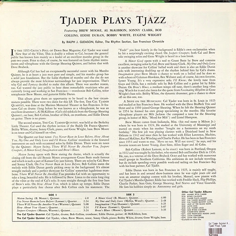 Cal Tjader Quintet And Quartet - Tjader Plays Tjazz