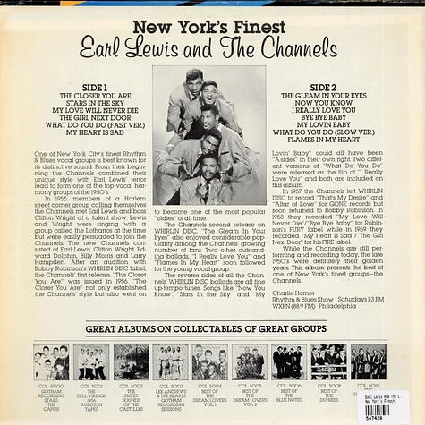 Earl Lewis And The Channels - New York's Finest