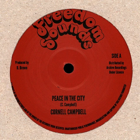 Cornell Campbell - Peace In The City
