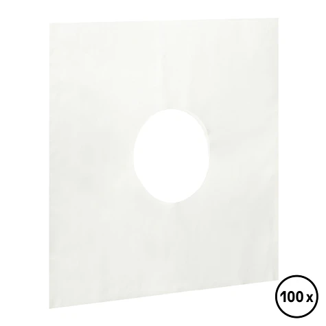 Record Inner Sleeve - 12" Vinyl LP Innenhüllen ungefüttert (Mittelloch) (Weiß)