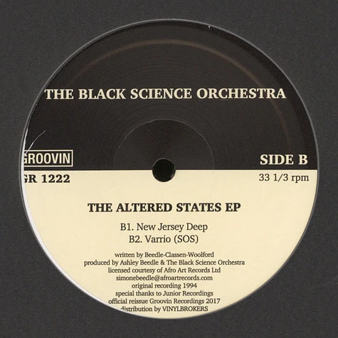 The Black Science Orchestra - The Alltered States EP