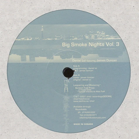 Daniel Lui - Big Smoke Nights Volume 3 Feat. James Duncan