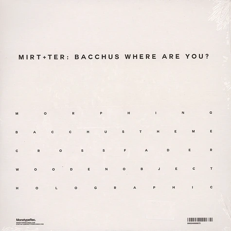 Mirt / Ter - Bacchus Where Are You?