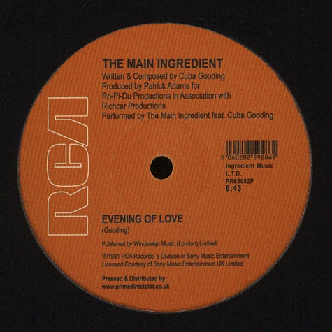 The Main Ingredient - Happiness Is Just Around The Bend / Evening of Love