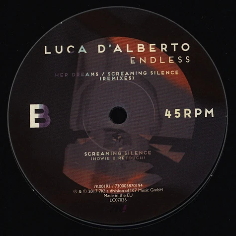Luca D Alberto - Her Dreams / Screaming Silence (Remixes)