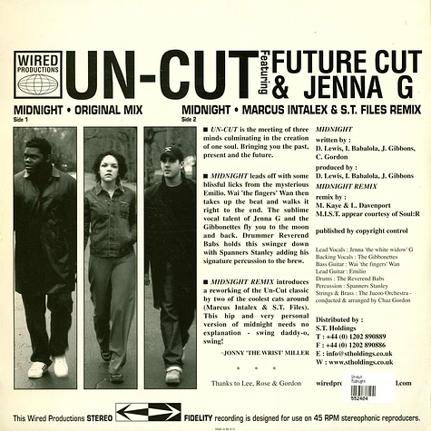 Un-cut Featuring Future Cut & Jenna Gibbons - Midnight