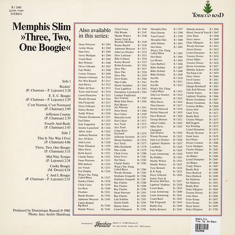 Memphis Slim - Three, Two, One Boogie