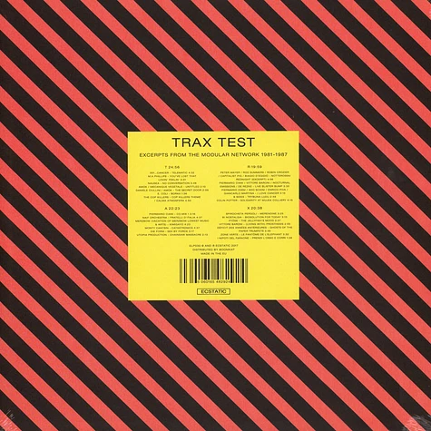 V.A. - Trax Test Excerpts From The Modular Network 1981-1987