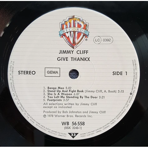 Jimmy Cliff - Give Thankx