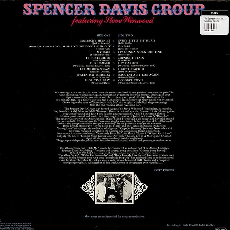 The Spencer Davis Group Featuring Steve Winwood - Somebody Help Me