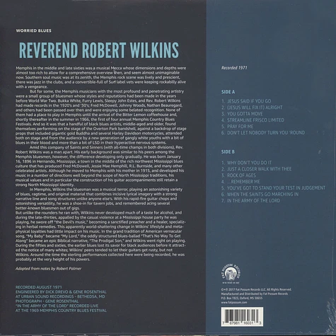 Rev. Robert Wilkins - Worried Blues