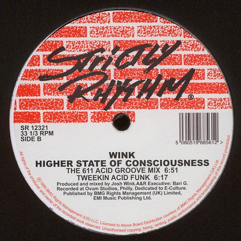 Wink - Higher State Of Consciousness