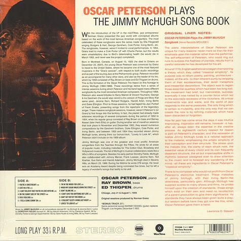 Oscar Peterson - Oscar Peterson Plays The Jimmy McHugh Song Book
