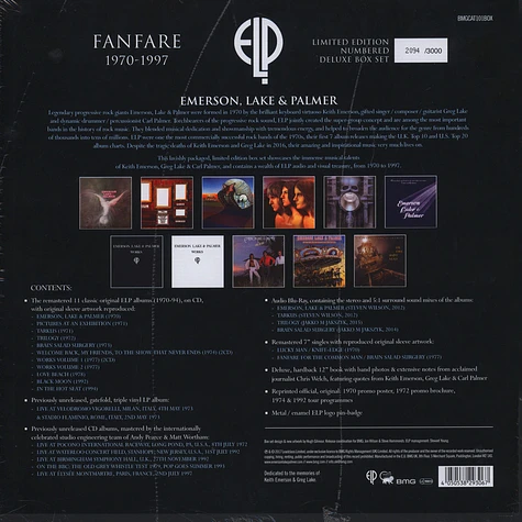 Emerson, Lake & Palmer - Fanfare 1970-1997 Super Deluxe Box Set