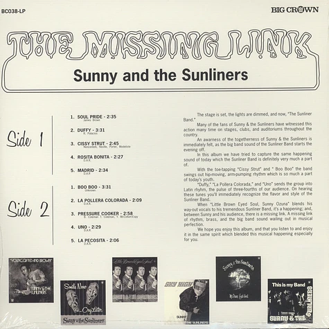 Sunny & The Sunliners - The Missing Link