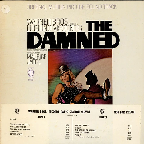 Maurice Jarre - The Damned (Original Motion Picture Sound Track)