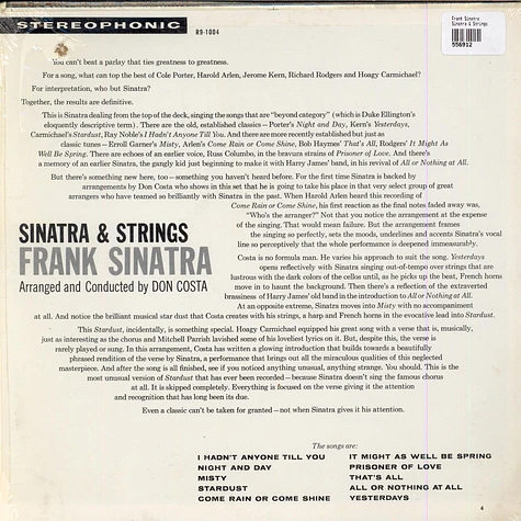 Frank Sinatra - Sinatra & Strings