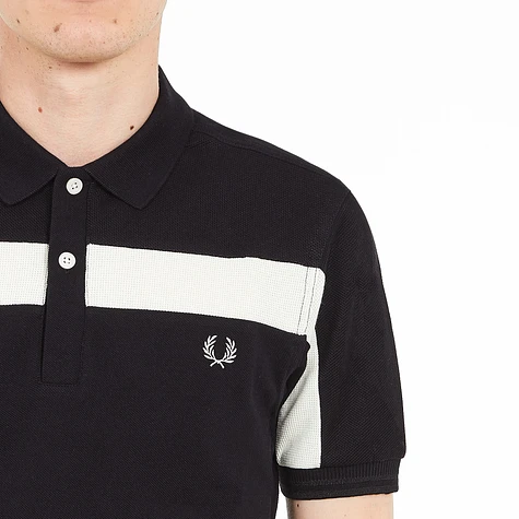 Fred Perry - Textured Panelled Pique Shirt
