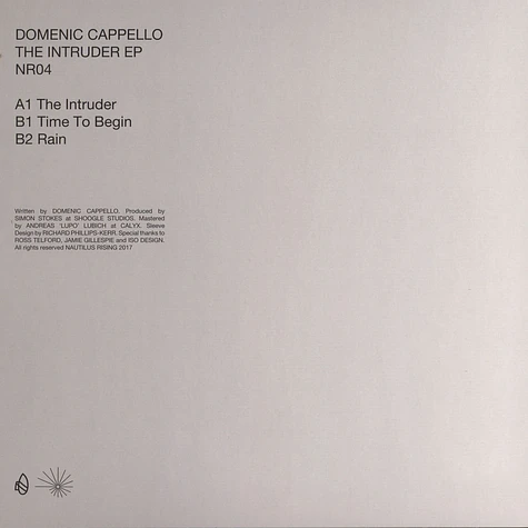 Domenic Cappello - The Intruder EP