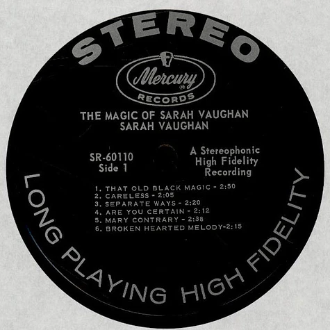 Sarah Vaughan - The Magic Of Sarah Vaughan