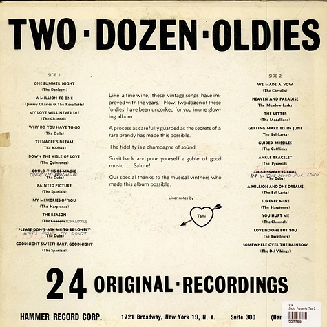 V.A. - Jocko Presents Two Dozen Oldies - 24 Original Recordings