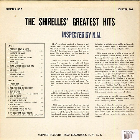 The Shirelles - The Shirelles' Greatest Hits