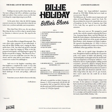Billie Holiday - Billie's Blues