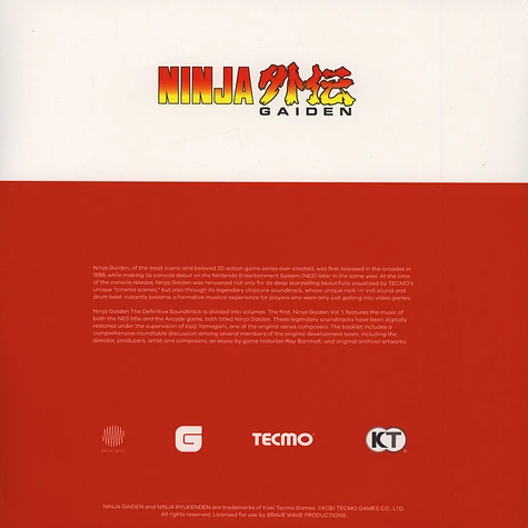 Keiji Yamagishi, Ryuichi Nitta & Mikio Saito - OST Ninja Gaiden Volume 1 Colored Vinyl Edition